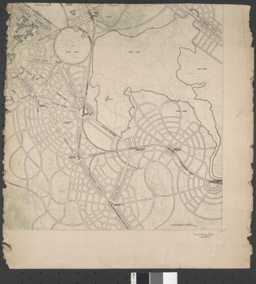 [Canberra plan of city and environs, 103b cartographic material] / Walter Burley Griffin, Federal Capital Director of Design & Construction