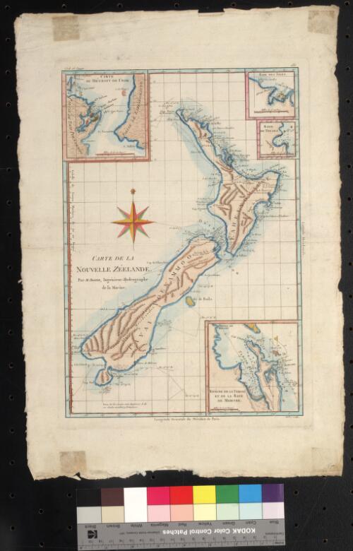 Carte de la Nouvelle Zeelande [cartographic material] / par M. Bonne, Ingenieur-Hydrographe de la Marine, ; Andre sculp