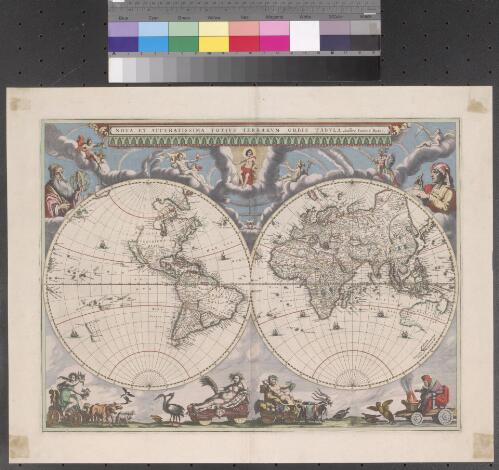 Nova et accvratissima totivs terrarvm orbis tabvla [cartographic material] / Auctore Ioanne Blaev