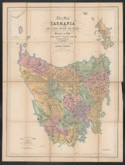 This map of Tasmania in 1859 [cartographic material]