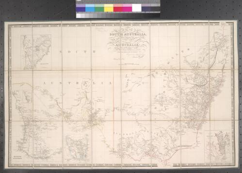 Map of South Australia, New South Wales, Van Diemens Land, and settled parts of Australia [cartographic material] / respectfully dedicated to ... Sir T.L. Mitchell ... by ... James Wyld