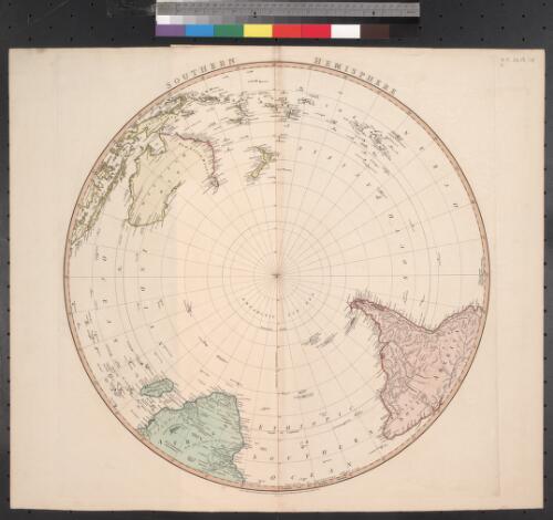 Southern hemisphere [cartographic material] / B. Baker sculpt