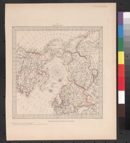 [World on gnomonic projection V from North Pole 45° N. Lat.] [cartographic material] / engraved by J. & C. Walker