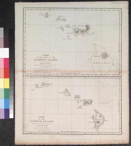 Chart of the parts of the Sandwich Islands [cartographic material] : visited in March 1786 by the Boussole and Astrolabe / S.J. Neele sculpt. Strand