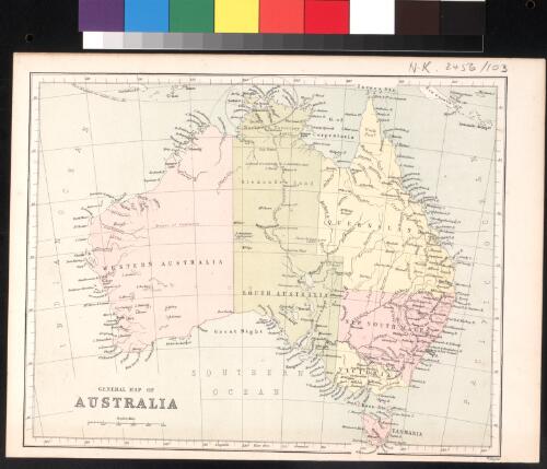 General map of Australia [cartographic material] / W. Hughes