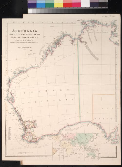 Australia [cartographic material] : from surveys made by order of the British Government combined with those of D'Entrecasteaux, Baudin, Freycinet etc etc. / by John Arrowsmith 1840