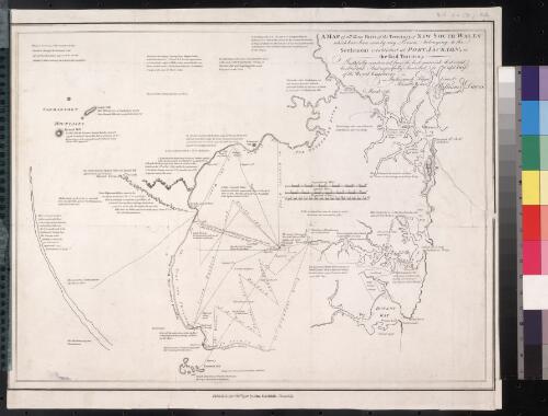 A map of all those parts of the territory of New South Wales which have been seen by any person belonging to the settlement established at Port Jackson... [cartographic material] / faithfully constructed ... and respectfully inscribed to Capt Twiss... by ... William Dawes March 1791