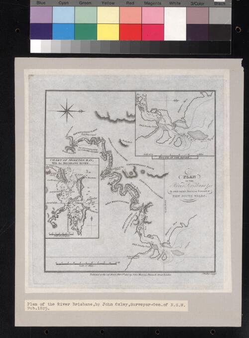 Plan of the river Brisbane [cartographic material] / by John Oxley, Surveyor General of New South Wales ; J. Walker sculpt