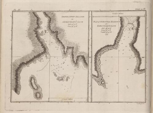 Sketch map of Port Palliser on Kerguelen's Land; Plan of Christmas Harbour on Kerguelen's Land [cartographic material]
