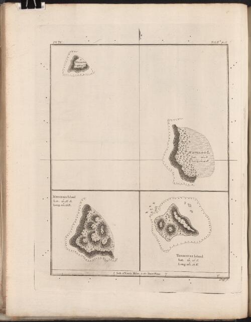 Wanooaette I; Wateeoo I; Mangeea Island [and] Toobouai Island [cartographic material]
