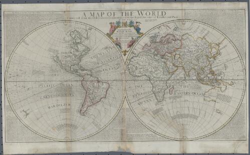 A map of the world [cartographic material] : corrected from the observations communicated to the royal Societys [sic] of London and Paris / by Iohn Senex
