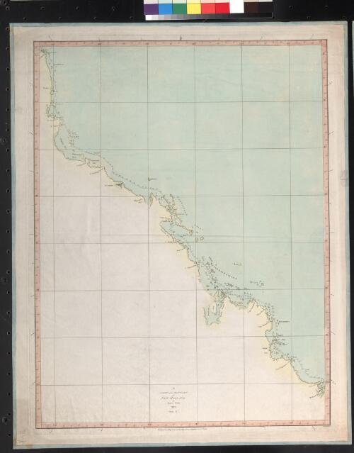 A chart of the east coast of New Holland by James Cook 1770. Plate II [cartographic material] / W. Harrison sc