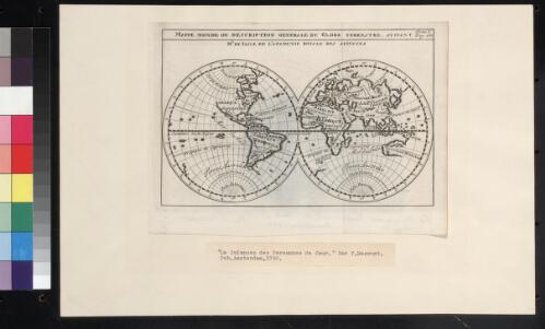 Mappe monde ou description generale du globe terrestre suivant Mr de Lisle de L'Academie Royale des Sciences [cartographic material] / par P. Massuet