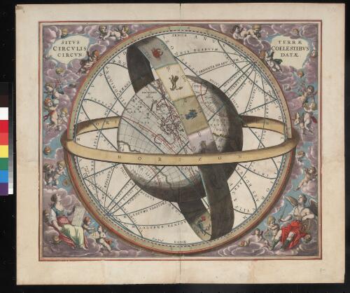 Sitvs terrae circvlis coelestibvs circvndatae [cartographic material] / J. van Loon f