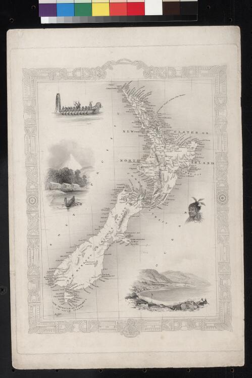 [New Zealand] [cartographic material]/ [the map drawn & engraved by J. Rapkin ; the illustrations by H. Warren & engraved by J. B. Allen]