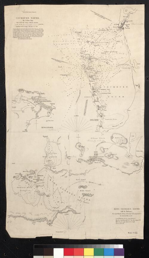 Cockburn Sound [cartographic material] : King Georges Sound with its harbours / by J.S. Roe, Esq., Survr. Genl. of the Colony of Western Australia ; from Captn. Flinders survey (1802) improved by documents in the Colonial Office to 1833