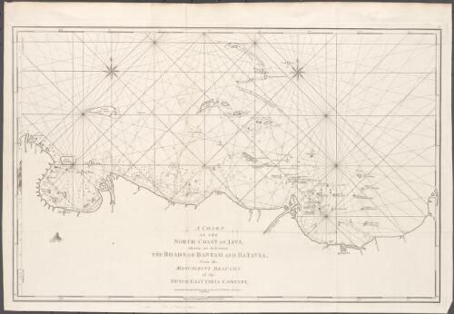 A chart of the north coast of Java [cartographic material] : wherein are described the Roads of Bantam and Batavia / from the manuscript draught of the Dutch East India Company