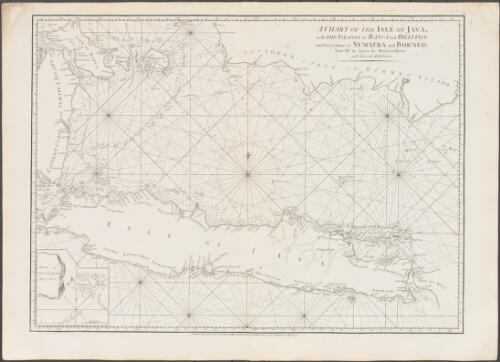 A chart of the Isle of Java [cartographic material] : with the Islands of Banca and Billiton and part of those of Sumatra and Borneo / from Mr. d' Après de Manevillette with several additions