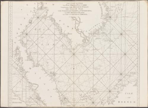 The coast of India from Pulo Timon to Pulo Cambar [cartographic material] : comprehending the Malayan coast, the coast of Siam, the coasts of Tsiampa and Cochina with the adjacent islands and part of the isle of Borneo