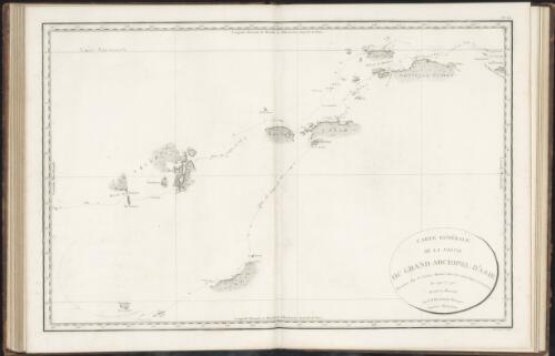 Carte generale de la partie du grand archipel d'Asie, reconnue par le contre-amiral Bruny-Dentrecasteaux, en 1792 et 1793 [cartographic material] / levee et dressee par C.F. Beautemps-Beaupre, ingenieur hydrographe