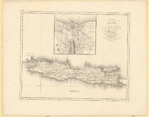Kaart van het eiland Java [cartographic material] / [door Js. van den Bosch] ; gegraveerd door C. van Baarsel en Zoon