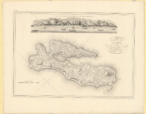 Kaart van het Eiland Amboina [cartographic material]  / [door Js. van den Bosch] ; gegraveerd door C. van Baarsel en Zoon