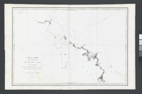Carte particulière de la partie nord de l'Ile Ika-Na-Mawi (Nouvelle Zélande) [cartographic material] / reconnue par le Capitaine de Frégate Dumont D'Urville, levée et dressé par Mr. Lottin, Enseigne de Vaisseau, expédition de la corvette de S.M. l'Astrolabe, Mars 1827