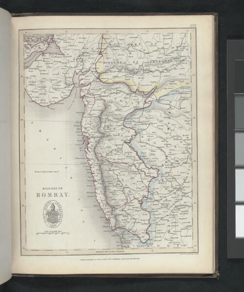 Diocese of Bombay [cartographic material] / drawn & engraved by J. Archer