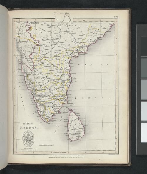 Diocese of Madras [cartographic material] / drawn & engraved by J. Archer