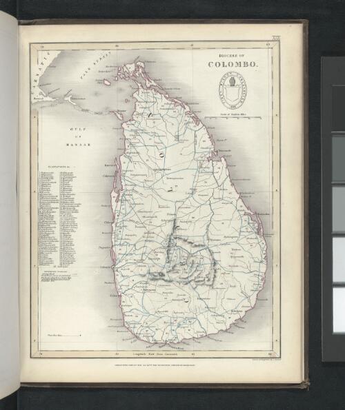 Diocese of Colombo [cartographic material] / drawn & engraved by J. Archer