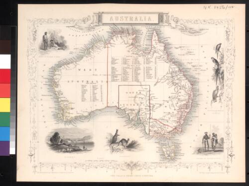 Australia [cartographic material] / the map drawn & engraved by J. Rapkin ; the illustrations by J. Marchant & engraved by J.B. Allen