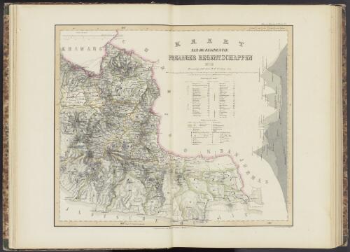 Kaart van de residentie Preanger Regentschappen, no. II, 1857 [cartographic material]