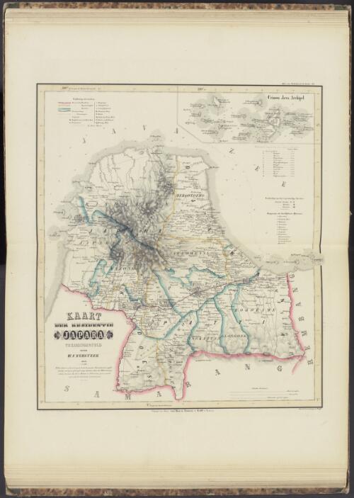 Kaart der Residentie Japara, 1858 [cartographic material] / tezamengesteld door W.F. Versteeg ; geteek. Cronenberg en Wolff