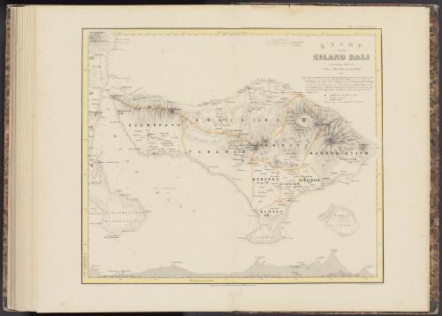 Kaart van het Eiland Bali, 1856 [cartographic material]  / tezamengesteld door P. Baron Melvill van Carnbée ; geteek door Cronenberg & Wolff
