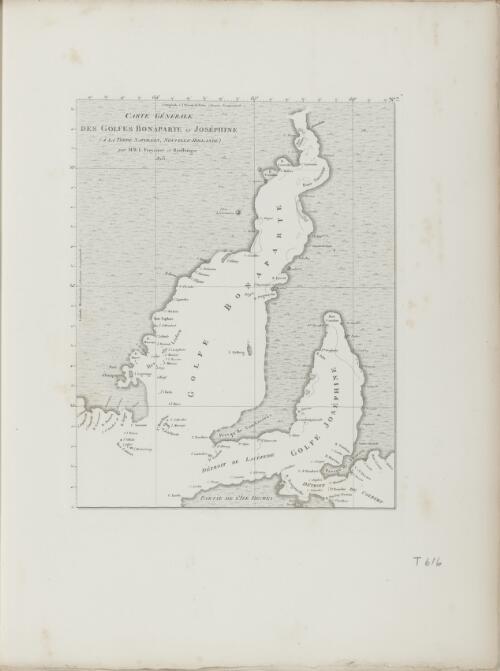Carte generale des Golfes Bonaparte et Josephine (a la Terre Napoleon, Nouvelle-Hollande) [cartographic material] / par M. M. L. Freycinet et Boullanger, 1803