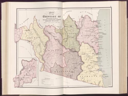 Map of the counties of Goulburn, Selwyn, Wallace, Beresford, Dampier, Auckland, Wellesley [cartographic material] / John Sands