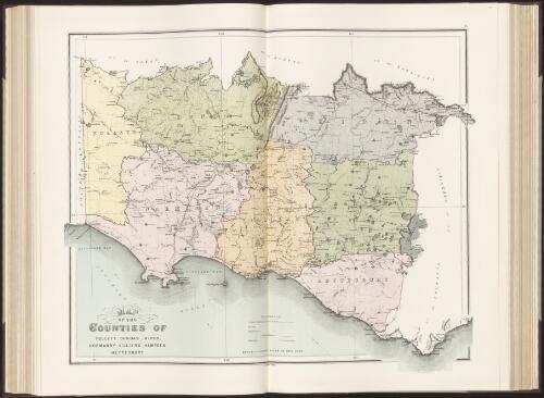 Map of the counties of Follett, Dundas, Ripon, Normanby, Villiers, Hampden, Heytesbury [cartographic material] / John Sands