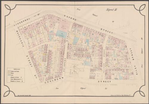 [Street map of part of the city and suburb of Surry Hills bounded by Liverpool and Oxford Streets in the north, Riley Street in the east, Goulburn Street in the south, and Commonwealth Street in the west, c.1888] [cartographic material]