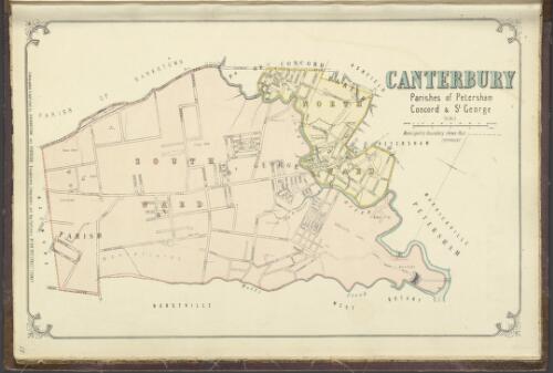 Canterbury [cartographic material] : Parishes of Petersham, Concord & St. George