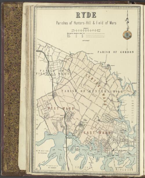 Ryde [cartographic material] : Parishes of Hunters-Hill & Field of Mars