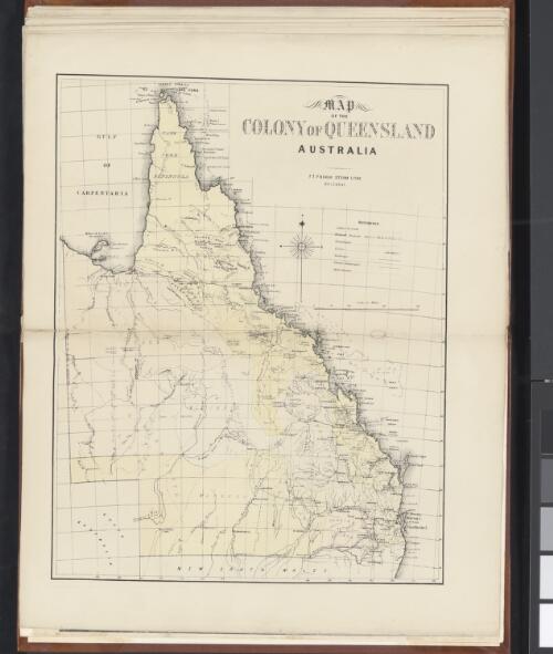 Map of the colony of Queensland Australia [cartographic material]