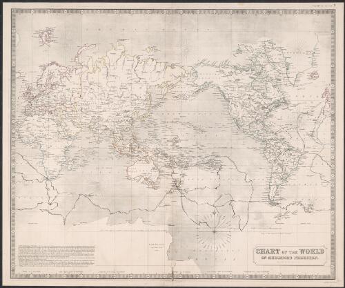 Chart of the world on Mercator's projection [cartographic material] / by A.K. Johnston, F.R.G.S