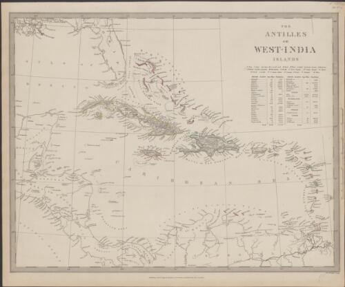 The Antilles or West-India islands [cartographic material] / J. & C. Walker, sculp