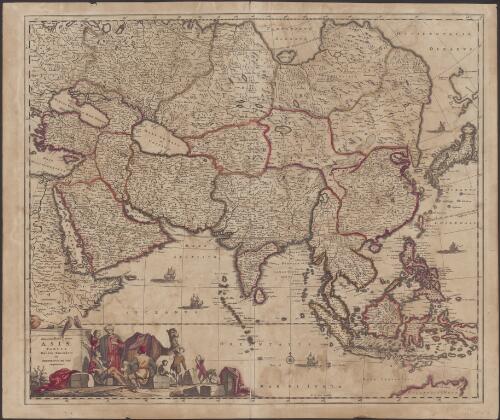 Accuratissima totius Asiae tabularecens emendata [cartographic material] / per Fredericum de Witt Amstelodami ; F. de Wit excudit