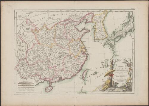 L'empire de la Chine [cartographic material] : d'après l'atlas Chinois, avec les isles du Japon / par M. Bonne, Membre de la Societʹe Litteraire Militre. Ingenieur Gʹeographe &c