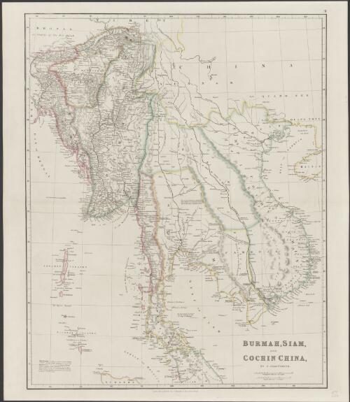 Burmah, Siam, and Cochin China [cartographic material] / by J. Arrowsmith