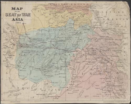 Map of the seat of war in Asia 1885 [cartographic material]