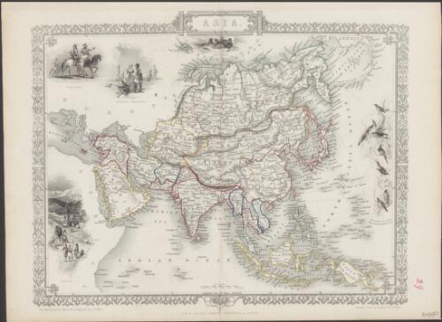 Asia [cartographic material] / the illustrations by J. Marchant & engraved by J.B. Allen ; the map drawn & engraved by J. Rapkin