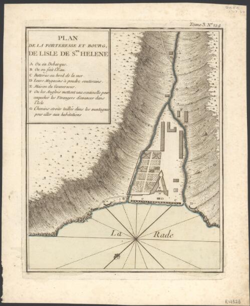 Plan de la forteresse et bourg, de l'Isle Ste. Helene / [cartographic material]