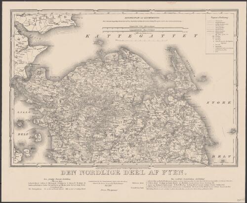Den nordlige deel af Fyen [cartographic material] / samlet, tegnet og lithographeret af Captain J.H. Mansa